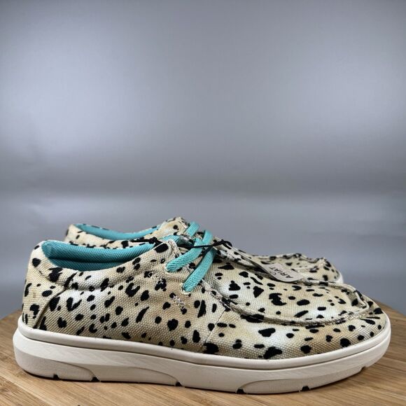 Ariat Other - Ariat Youth Kid's 3 Hilo Washed Animal Print Slip On Shoe Loafer NEW